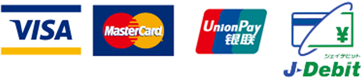 VISA,MasterCard,UnionPay,J-Debit
